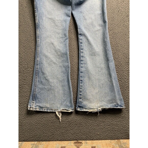 LEI Vintage Y2K Flare Leg Jeans Size 9 Mid Rise Wide Bottom 30x31 Bareback USA - Picture 8 of 16